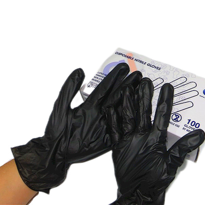 SAFE HEALTH Nitrile Black Disposable Gloves, Free Of Latex & Powder, Tattoo, Salon, Mechanic, Customizable