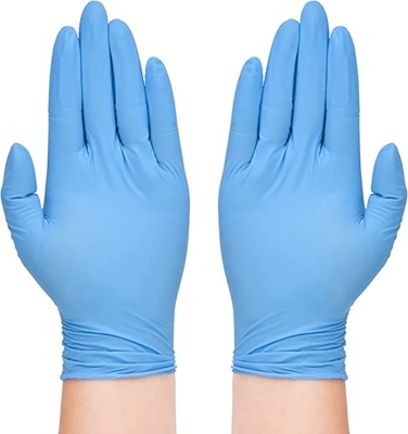 Latex Free Powder Free Disposable Nitrile Gloves, Blue Heavy Duty