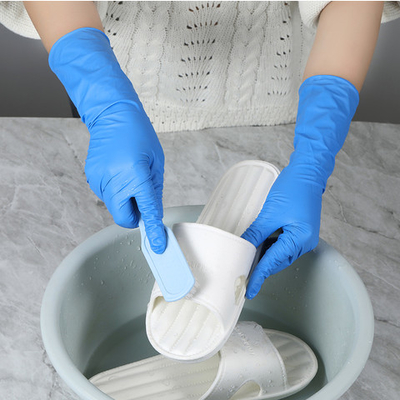 Wholesale Blue Powder Free Non-Medical Nitrile Gloves With High Quality Disposable NItrile Gloves