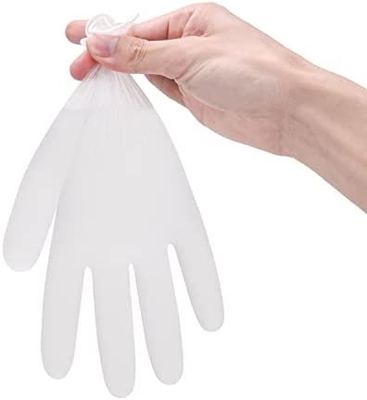 LDPE Vinyl Thickened Disposable Clear Gloves Transparent
