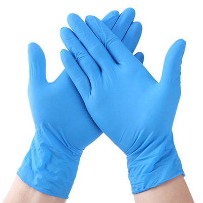 tattooing Blue Nitrile Exam Gloves 3.5Mil Medical Powder Free