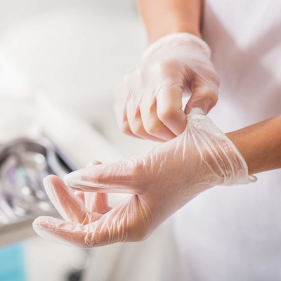 Latex Powder Free Nitrile Disposable Gloves S M L XL