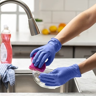 Disposable Powder Free Nitrile Gloves Anti Scratch