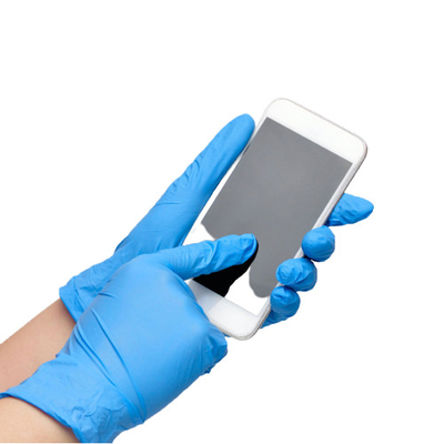 Nitrile Inspection Protective Disposable Dishwashing Gloves Blue