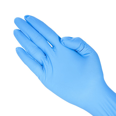Disposable Nitrile Gloves Blue High Elastic Powder Free Non Slip Oil Proof