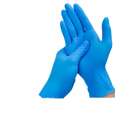 Blue Nitrile Exam Gloves Powder Free Custom Printed