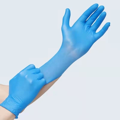 OEM Disposable Nitrile Gloves Elastic Powder Free XS - XL Size