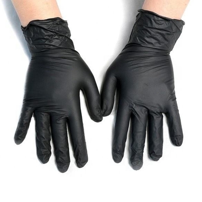 Blue Custom Examination Disposable Latex Nitrile Gloves Powder Free