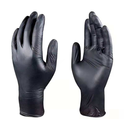 House Cleaning Civilian Use Black Disposable Nitrile Vinyl Blend Gloves Powder Free