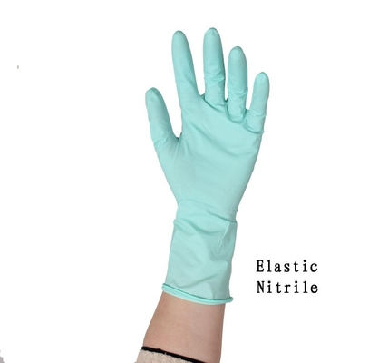 Custom Disposable Protective Green Color Nitrile Gloves With Aloe Vera