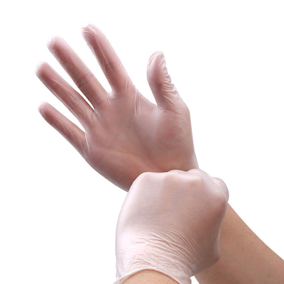 Industrial Easy Handling Medical Disposable Vinyl Gloves Powder Free For Civil Use