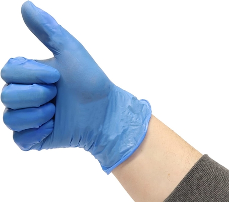 Blue Nitrile Vinyl Gloves Disposable 5mil 10 Boxes Powder & Latex Free