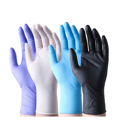Smooth Textured Disposable Powder Free Nitrile Gloves XS - XL Size