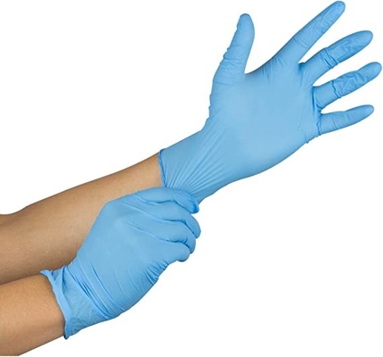 Nitrile Exam Gloves Blue 4 Mil Powder Free Latex Free For Food Prep Non Sterile