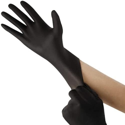 Ultra Strong Nitrile Gloves Black Powder & Latex Free For Daily Use