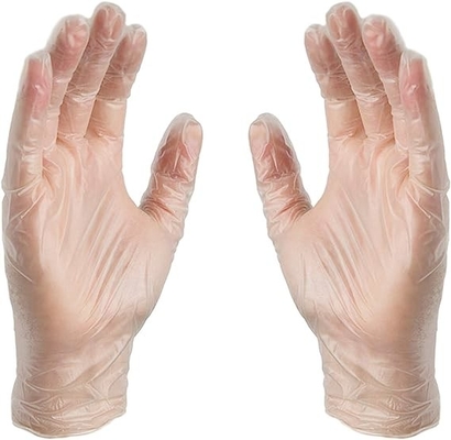 Clear Vinyl Medical Gloves Home Healthcare Light Duty Disposable