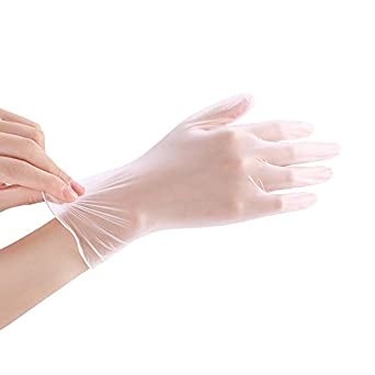 Disposable PVC Gloves Clear Vinyl Powder Free Non Sterile Ambidextrous
