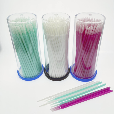 OEM Dental Consumables With Nylon+PP Material 1 Year Warranty Bendable Micro Applicator Brushes
