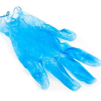 ISO9001 Blue Disposable 8.0g Food Service Vinyl Glove