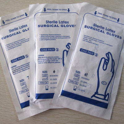 China powder free cheap white medical latex gloves latex coated examination