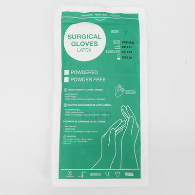 Milk White Non Sterile / Disposable Medical Gloves / latex examination glove