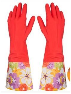breathable half coating latex rubber gloves/knitted rubber working gloves