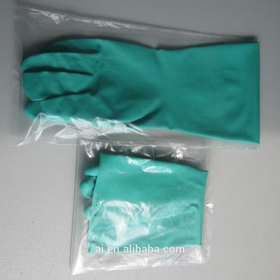 Protective Work Working Waterproof Latex Household Kitchen Blue Nitrile Gloves for Cleaning