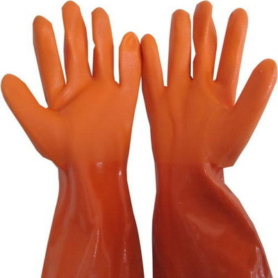 Household Natural Rubber Latex Glove/long orange rubber glove