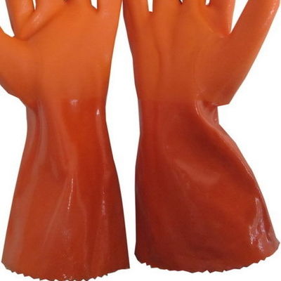 Household Natural Rubber Latex Glove/long orange rubber glove