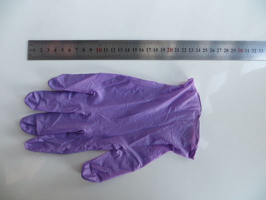 9.6" Non Powdered Disposable Medical  Vinyl Exam Gloves Blue