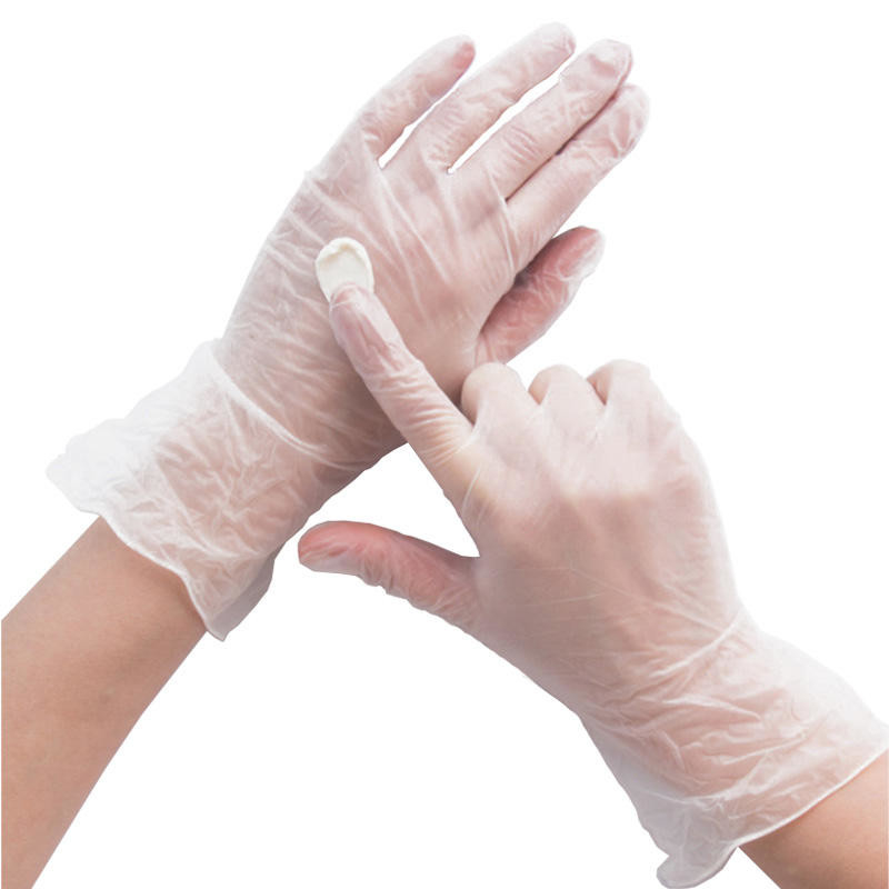 Latex Powder Free Clear Vinyl Gloves For Food Safe Service Cooking Cleaning