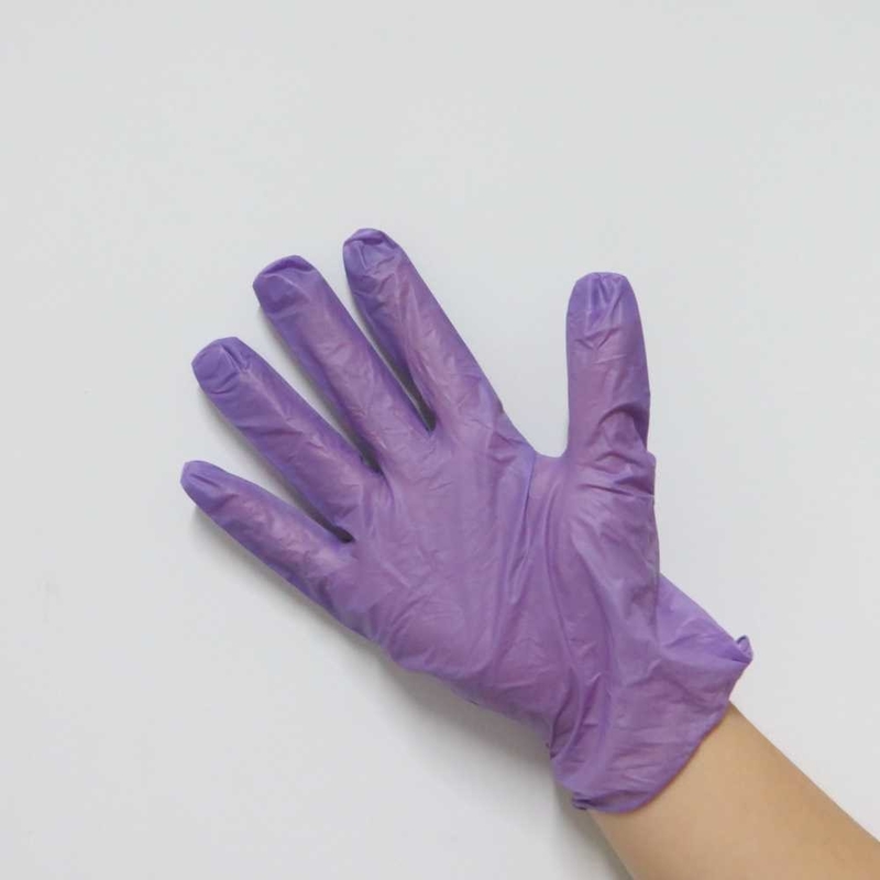 Disposable Waterproof Blue Purple Nitrile Powder Free Medical Protective Examination Gloves Nitrile Surgical Hand Gloves