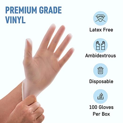 Comfortable Household Gloves Disposable Vinyl Gloves Examination Vinyl Glove