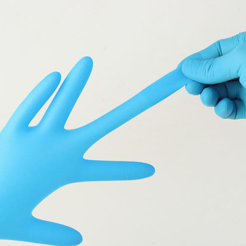 Disposable Medical Powder Free Household Examination Blue Nitrile Gloves