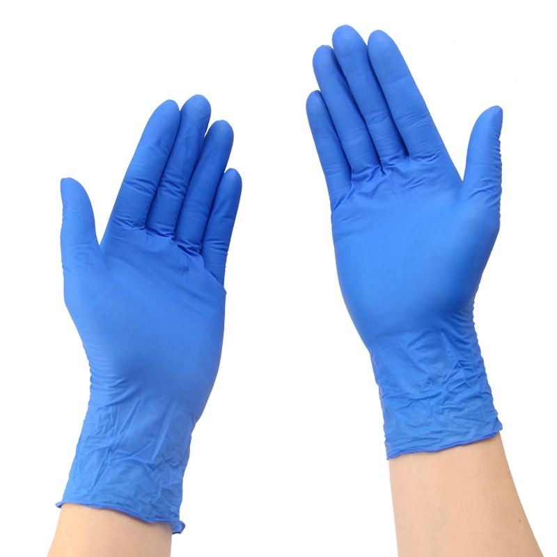 Latest Coming Nitrile Medical Examination Disposable Blue Gloves Custom