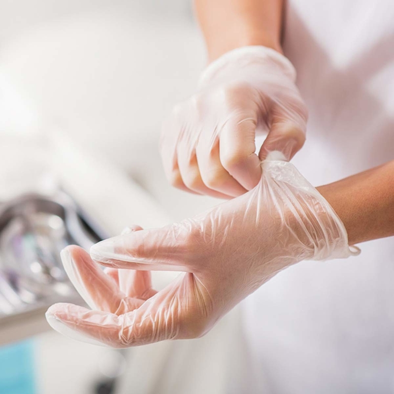 Latex Powder Free Nitrile Disposable Gloves S M L XL