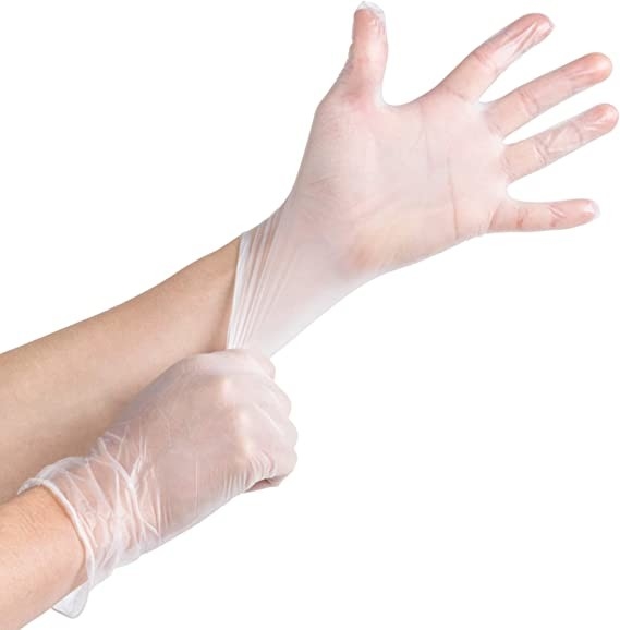 Restaurant Clear Poly Vinyl Glove Easy Work PE TPE Sanitary Cleaning Disposable