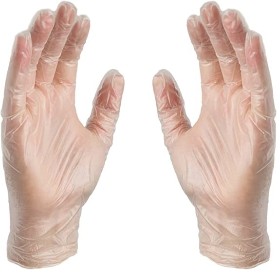 Disposable Powder Free PE PVC Vinyl Glove For Medical Exam Latex Free