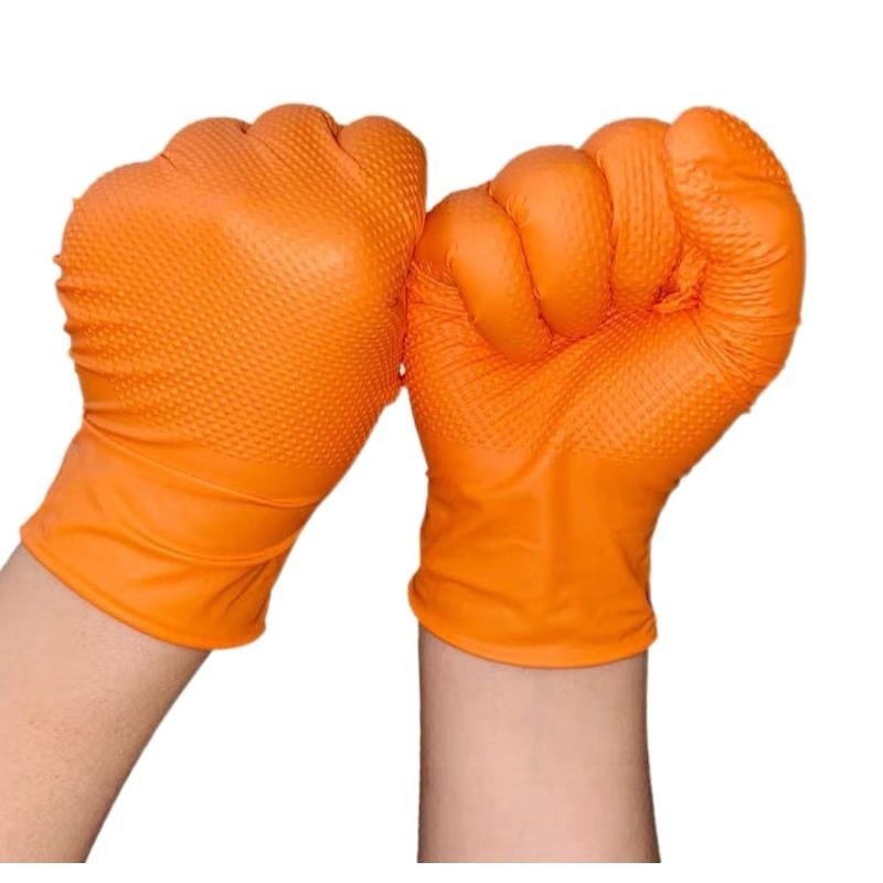 Mechanic Working Disposable Nitrile Gloves Oil Resistance