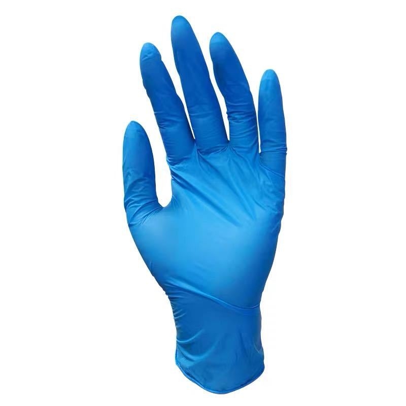 Blue Powder Free Non Medical Disposable Black Nitrile Gloves Household