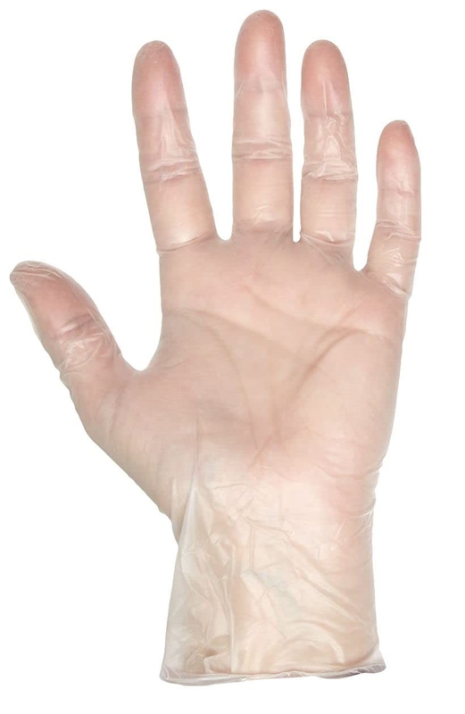 Household Disposable Clear Vinyl Gloves Protective 100 Pcs/Box S / M / L / XL