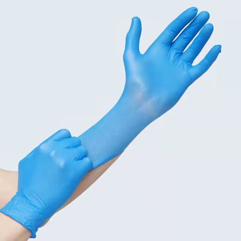 OEM Disposable Nitrile Gloves Elastic Powder Free XS - XL Size