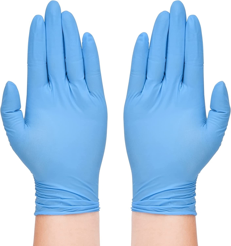 Disposable Nitrile Gloves 6 Mil Blue Heavy Duty Latex Free Powder Free