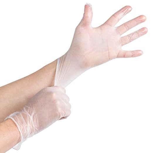 Ultra Strong Medical Vinyl Examination Gloves Latex Free Rubber Disposable