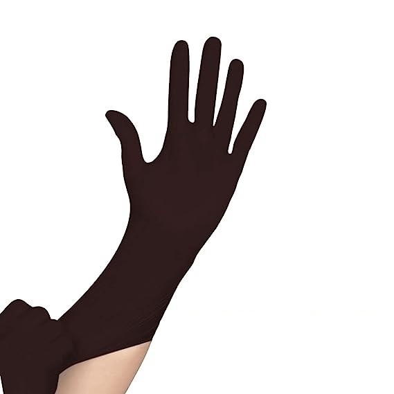 Nitrile Vinyl Synthetic Disposable Gloves Free Of Latex & Powder Black