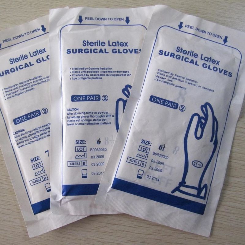 Medical Grade Powder Latex gloves/Rubber Free long latex gloves