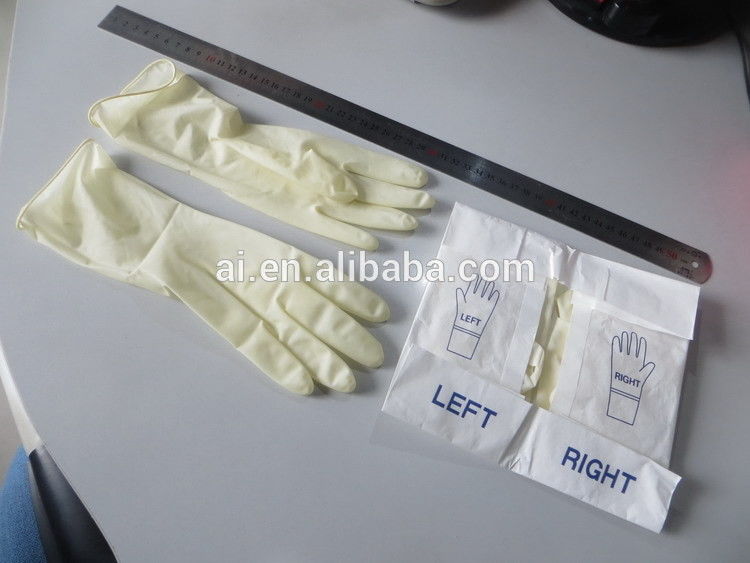 Examination latex gloves,disposable, latex free, powder-free; non-sterile, Color: