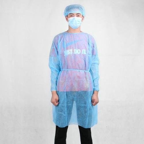 Surgical protection gown Blue Color Fluid Resistant Disposable Surgical