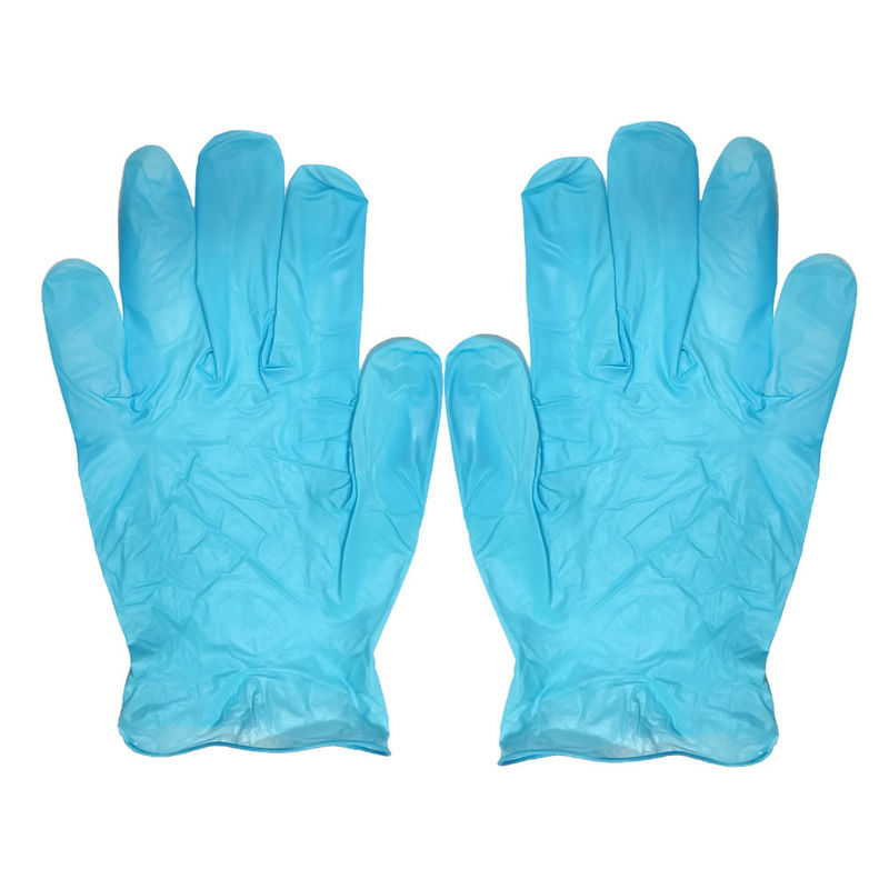Comfortable Harmless Blue Disposable Hand Gloves Powder free