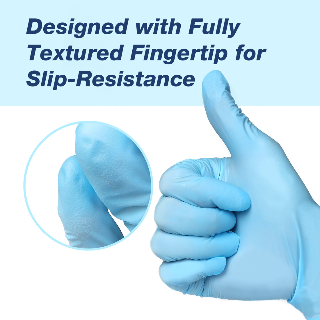 Household CE FDA Powder Free Nitrile Gloves Size S / M / L/ XL Disposable